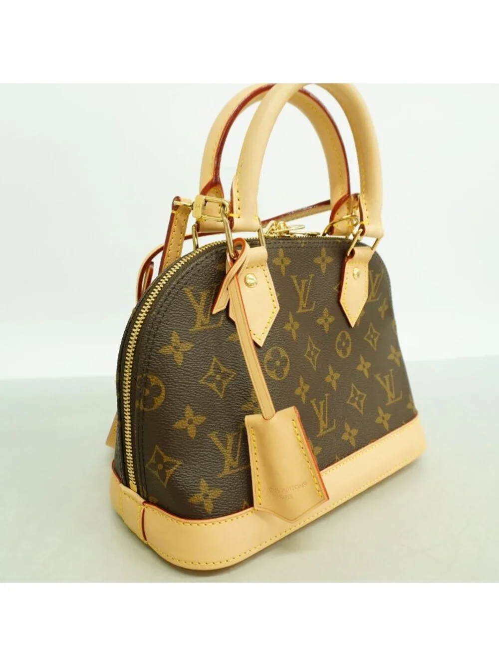 Louis Vuitton Handbag Monogram Alma BB Brown 2-Way
